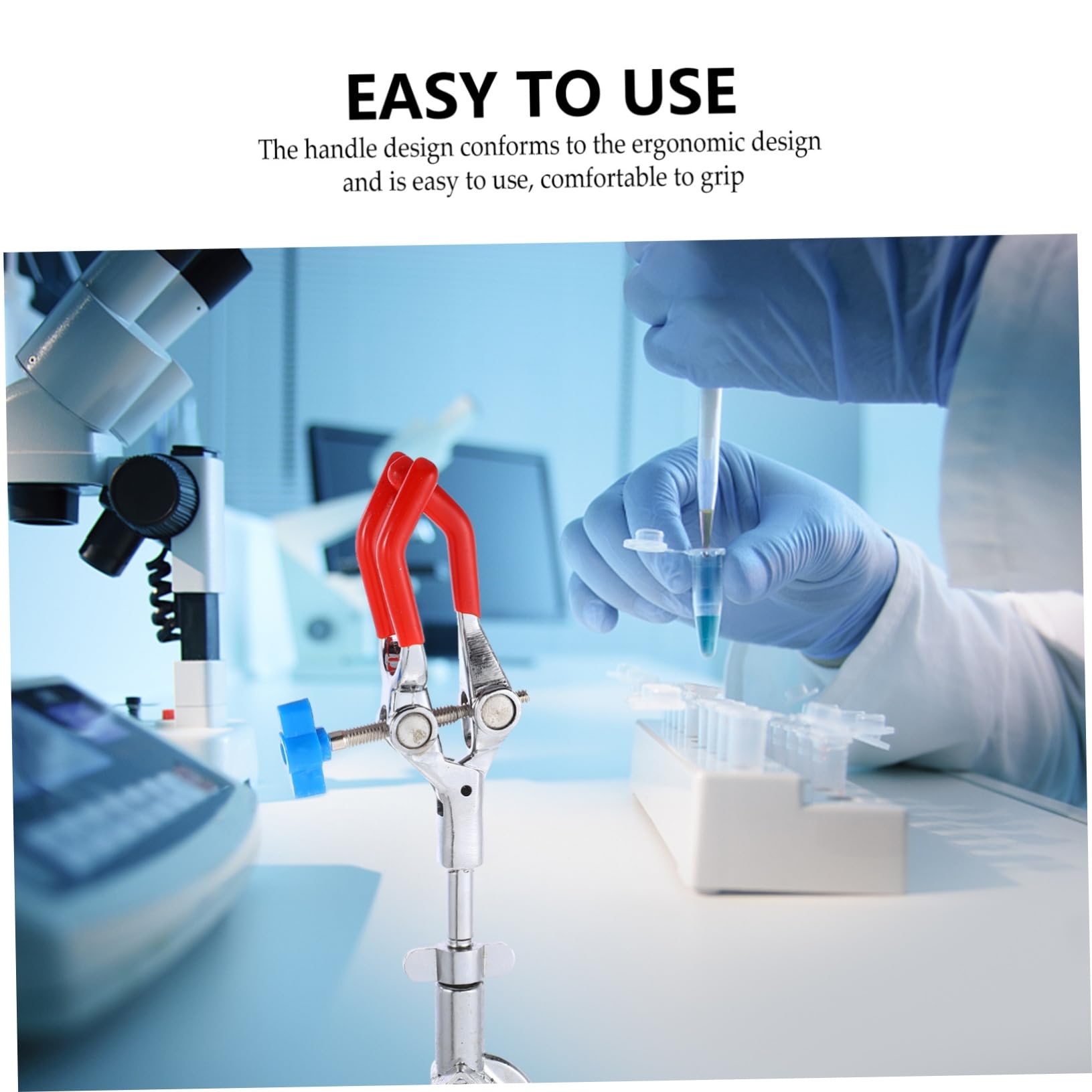 Cabilock 3 Pezzi Pinza da Laboratorio Artigli per Provette e Becher Ergonomico e Resistente Design Pratico per Esperimenti Scientifici Stabile e Facile da Usare