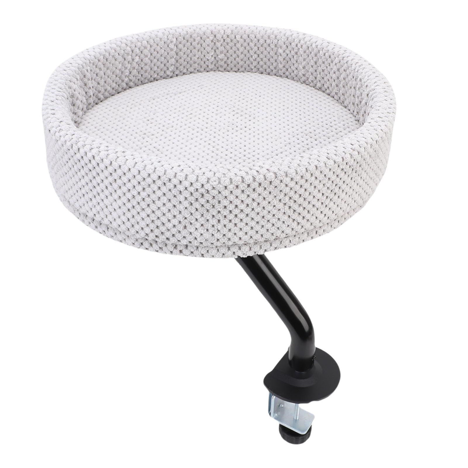 Cama Flotante Cómoda Ajustable para Gatos, Hamaca de Escritorio Resistente para Oficina en Casa, Material de Felpa de Hierro, Percha para Gatos para Espacio de Actividad Independiente