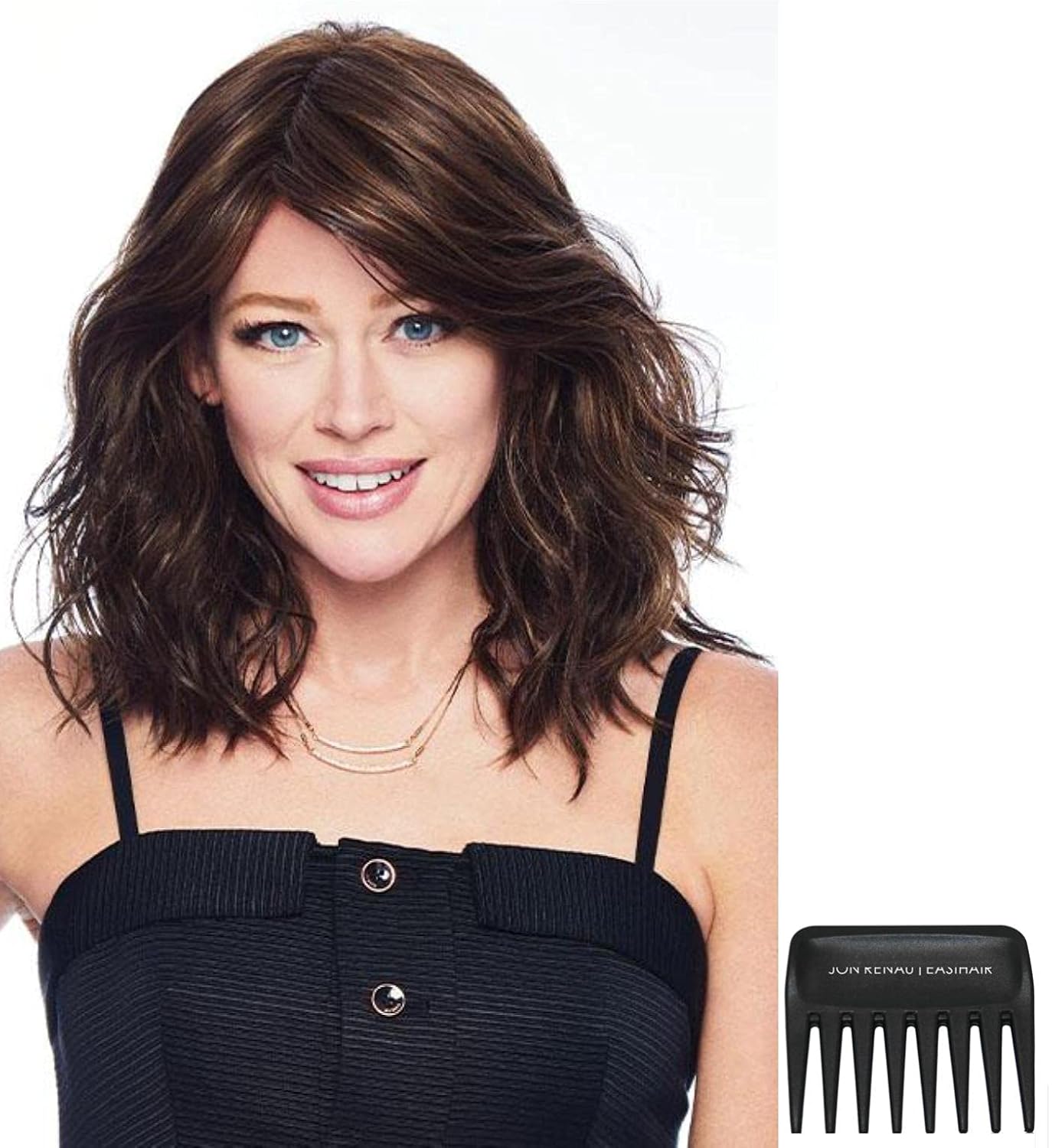 Bundle - 3 Items: Courtside Waves by Hairdo, Christy's Wigs Q & A Booklet & Wide Tooth Comb - Color: SS25