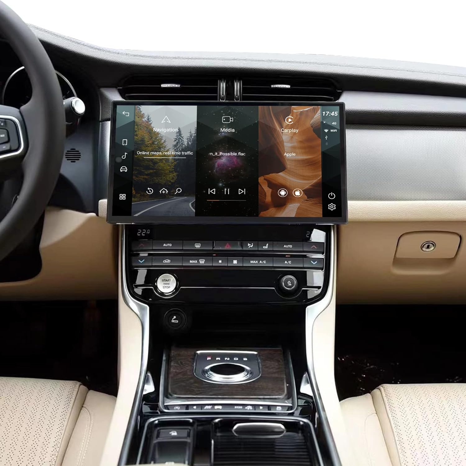 MOOKAKA Android Car Stereo 2 din GPS Navigation Head unit for Jaguar XF