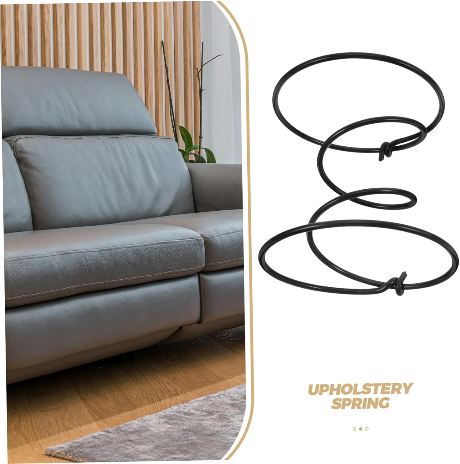 Mikinona 10pcs Seat Springs Upholstery Replacement Kits for Sofa Couch Recliner Chair 4 Inches High Durability Comfortable Support