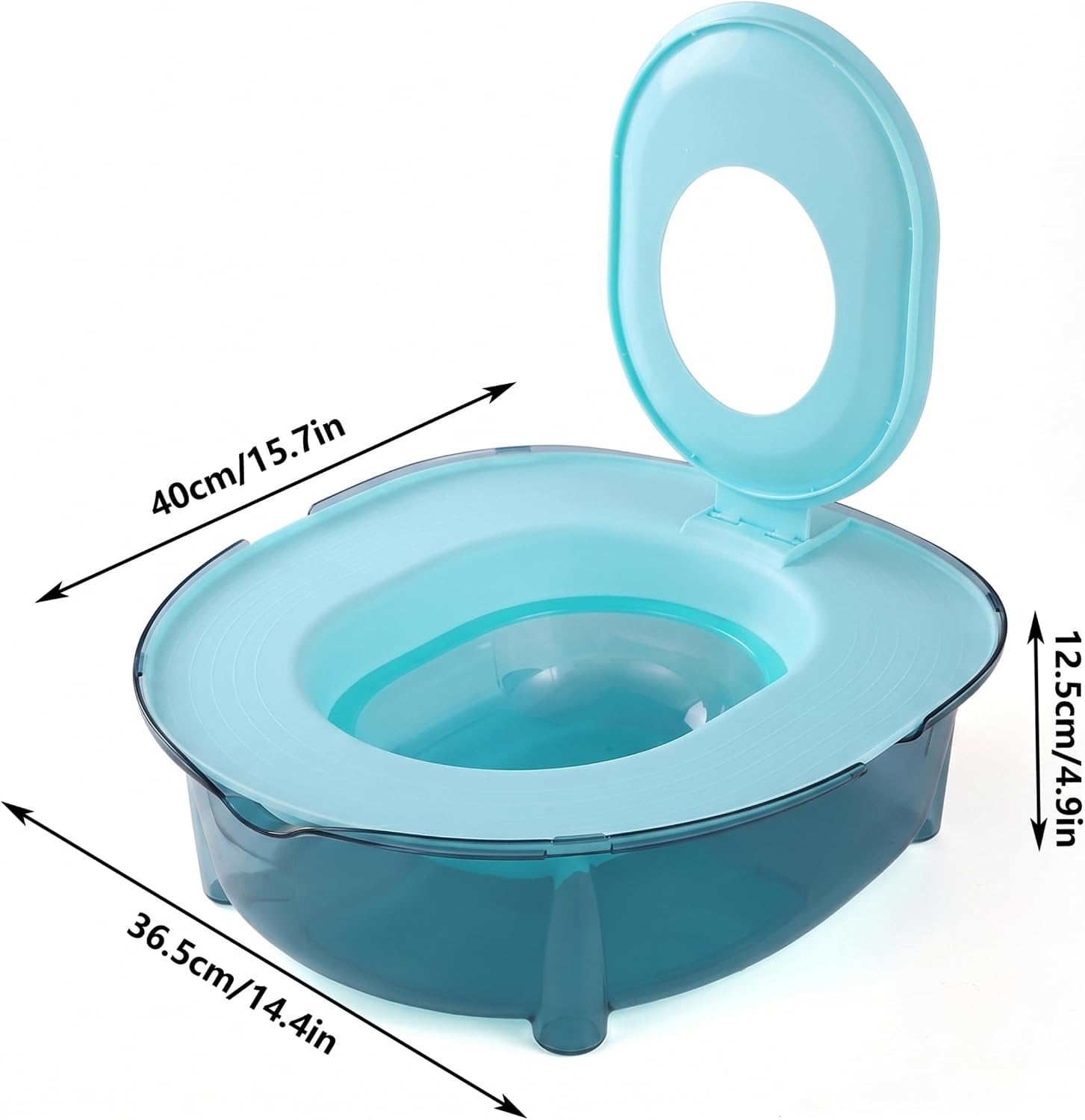 Cat Toilet Training Kit, Cat Potty Toilet Training Kit – Flushable Design, Odor Control, Anti-Splash, Thickened Stable Base for Indoor Cats (Blue).