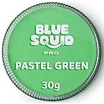 Blue Squid Face Paint Water Based Single Cake Professional Face Paint & Body Paint - Water Activated, Kids Adults Face Painting for Costume, Halloween Makeup, Cosplay - Pastel Green Face Paint 30g