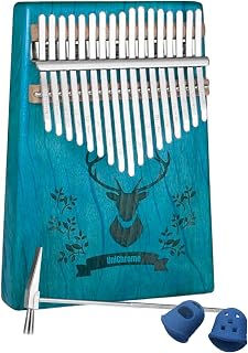 Klx-510 Hakiki Ağaç Geyik Desenli Kalimba 17 Tuşlu