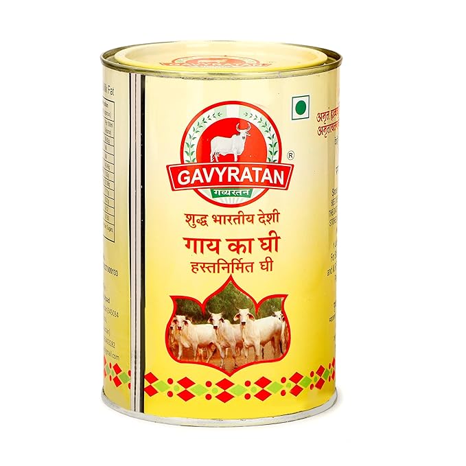 Gavyratan Pathmeda A2 Desi Cow Bilona Ghee Natural Flavour, 1 liter