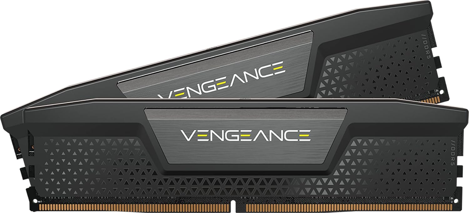 VENGEANCE DDR5 RAM 64GB (2x32GB) 4800MHz CL40 Intel XMP iCUE Compatible Computer Memory - Black (CMK64GX5M2A4800C40)