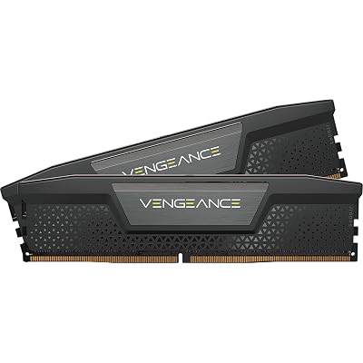 CORSAIR VENGEANCE DDR5 RAM 32GB (2x16GB) 6000MHz CL36 Intel XMP iCUE Compatible Computer Memory - Black (CMK32GX5M2B6000C36)
