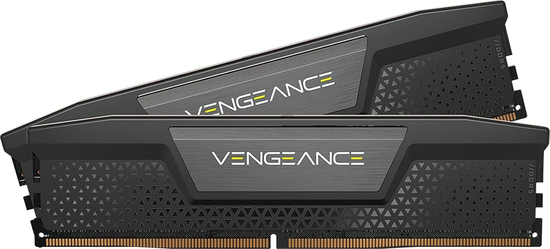 CORSAIR Vengeance DDR5 RAM 32GB (2x16GB) 6000MHz CL30-36-36-76 1.40V Intel XMP Desktop Computer Memory - Black (CMK32GX5M2B6000C30) - 32GB (2x16GB) - Black
