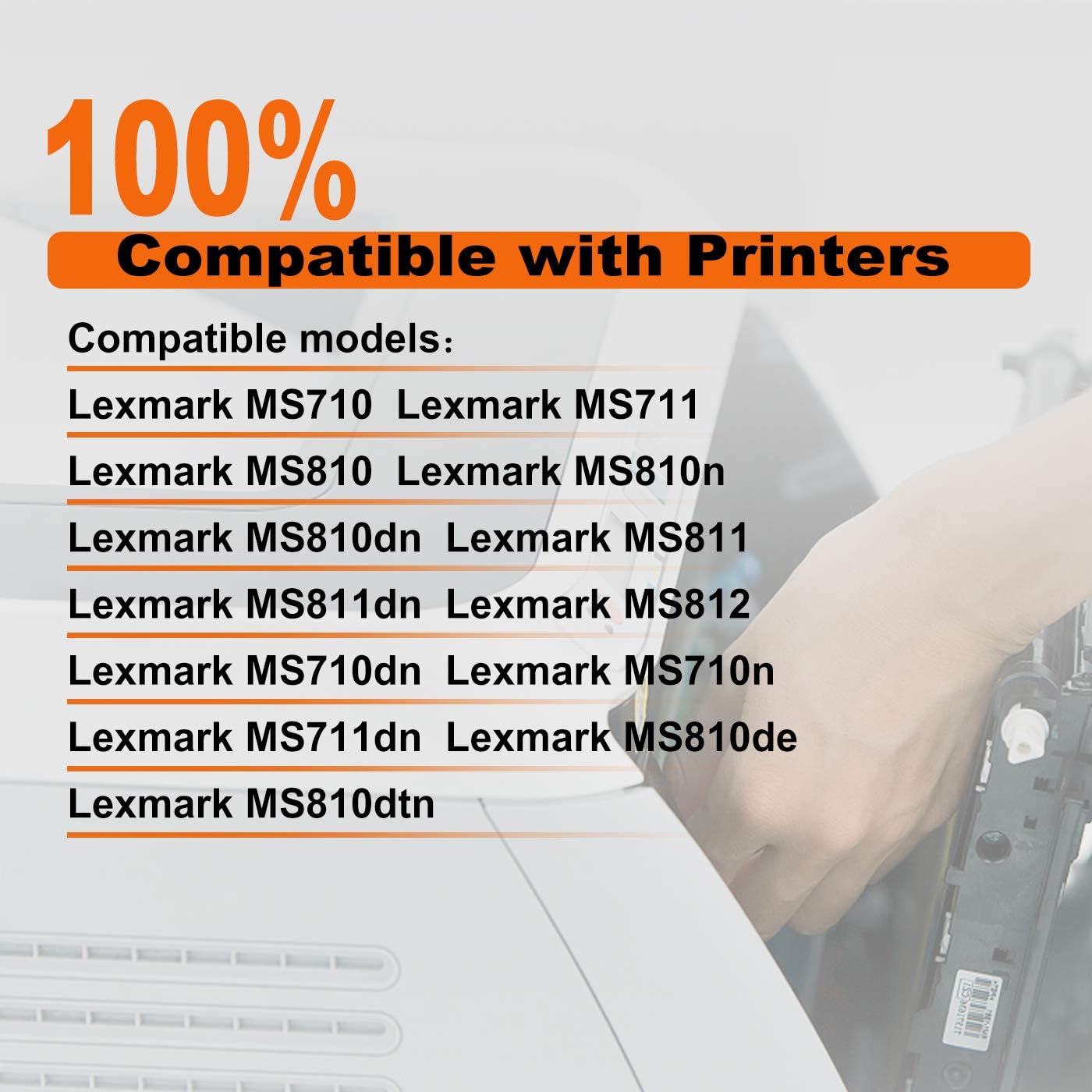 Blасk Frіdау 🔥 LINKJET Remanufactured 52D1H00 521H Toner Cartridge Replacement for Lexmark MS710,MS711,MS810,MS810n,MS810dn,MS811,MS811dn,MS812,MS710dn,MS710n,MS711dn,MS810de,MS810dtn(1 Black, 25,000 Pages)