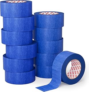 12 Office Painting Ideas for Fresh Motivating Walls 116 SWRT 2 Inch x 55 Yards x 12 Rolls (660 Total Yards) Premium Blue Painter...