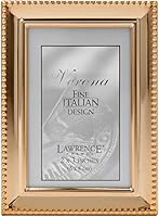 Vista 1 de Lawrence Frames - 11723 Marco de fotos clásico con cuentas, 2.5 x 3.5, dorado