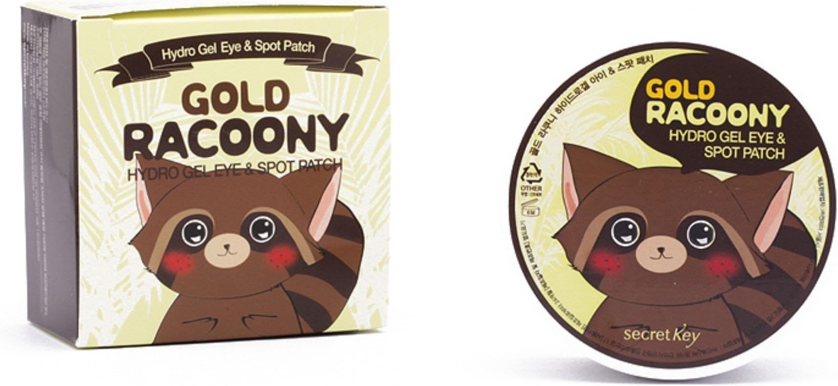 Kinskin Gold Racoony Hydro Gel Eye and Spot Patch 130 g Gold