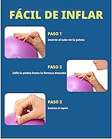 Vista 6 de ProBody Pilates Bola de Pilates de 9 Pulgadas - Pequeña Pelota de Ejercicio para Estabilidad, Barra, Núcleo, Entrenamientos Abdominales, Yoga