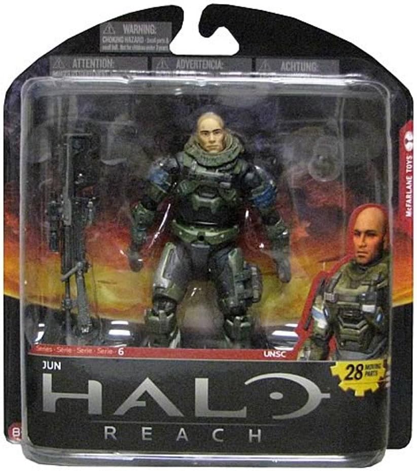 McFarlane Toys Halo Reach Series 6 Jun Action Figure (Unhelmeted)