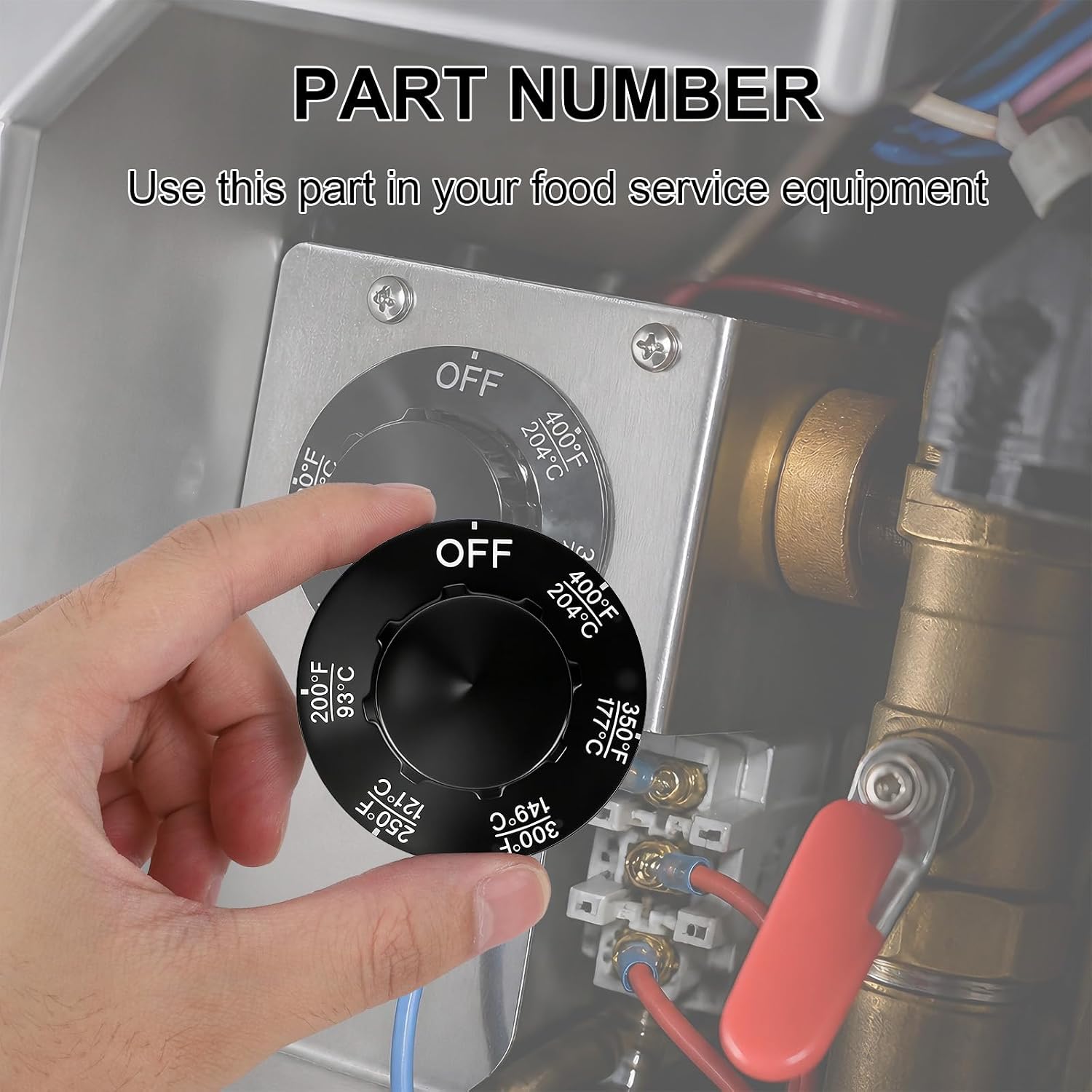 2pcs Thermostat Stove Knob Dials for APW 300229, Dial Control Knobs