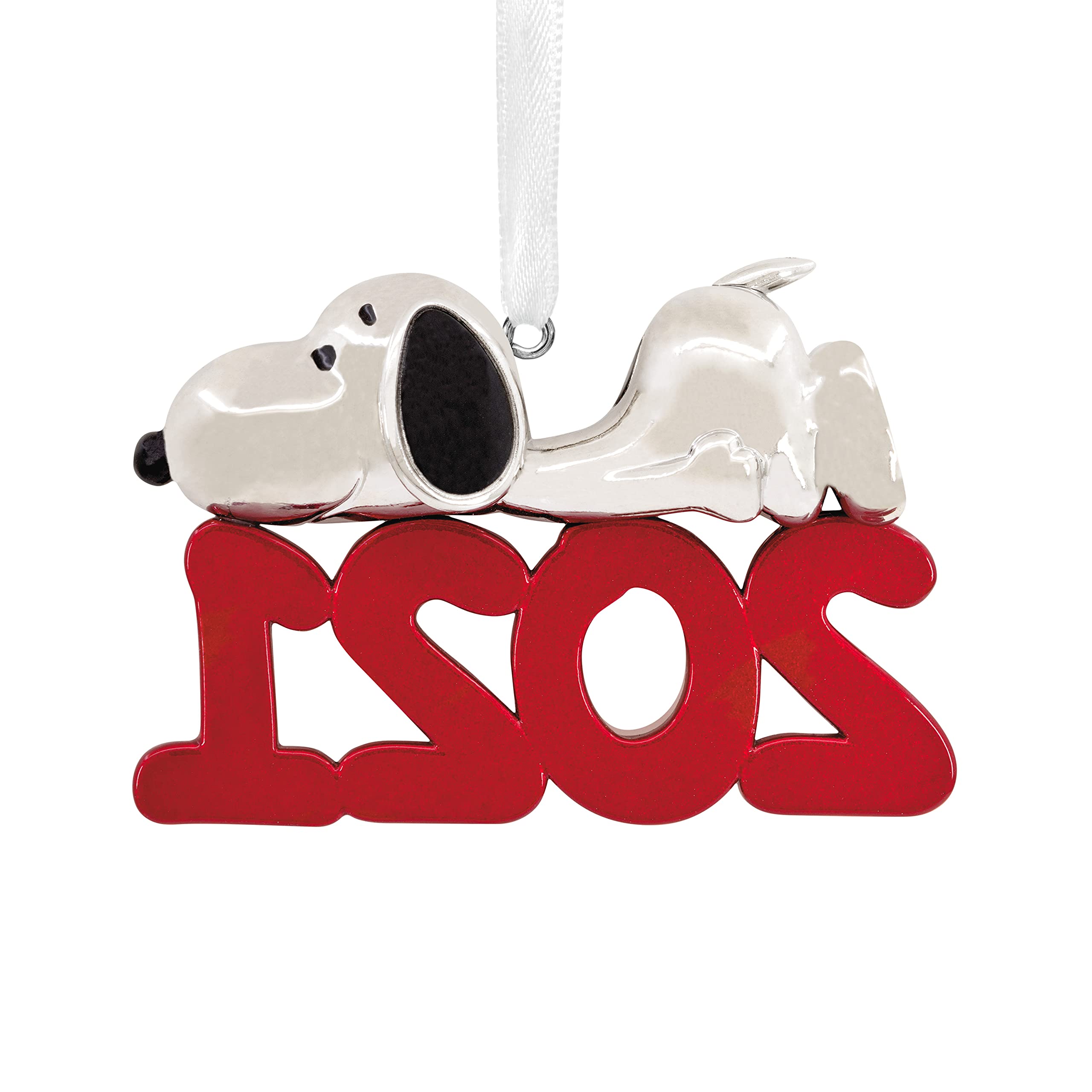 Hallmark Peanuts Snoopy 2021 Metal Christmas Ornament