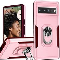 Vista 1 de Funda para Google Pixel 7 Pro con soporte magnético de anillo de soporte, doble capa de protección contra golpes, funda delgada para teléfono Google