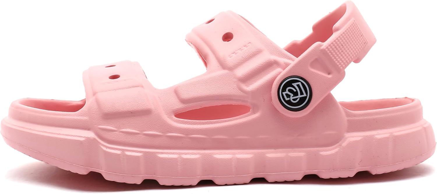 Femizee Toddler Boys Girls Sandals - Kids 2-in-1 Water Sandals Slides, Lightweight EVA Quick Dry Waterproof Beach Pool Summer Shoes