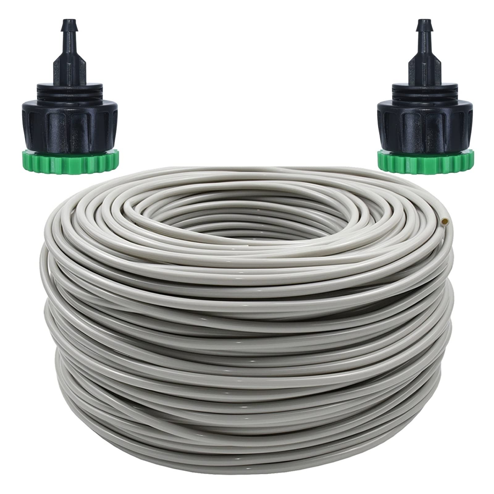 10m-50m 4/7mm Gartenbewässerung PVC-Schlauch 1/4 Zoll Micro Pipe Tubing Tropfbewässerung Balkon Sprinkler Rasen Blume Pflanze Lucky(SPL11-KIT11-50M)