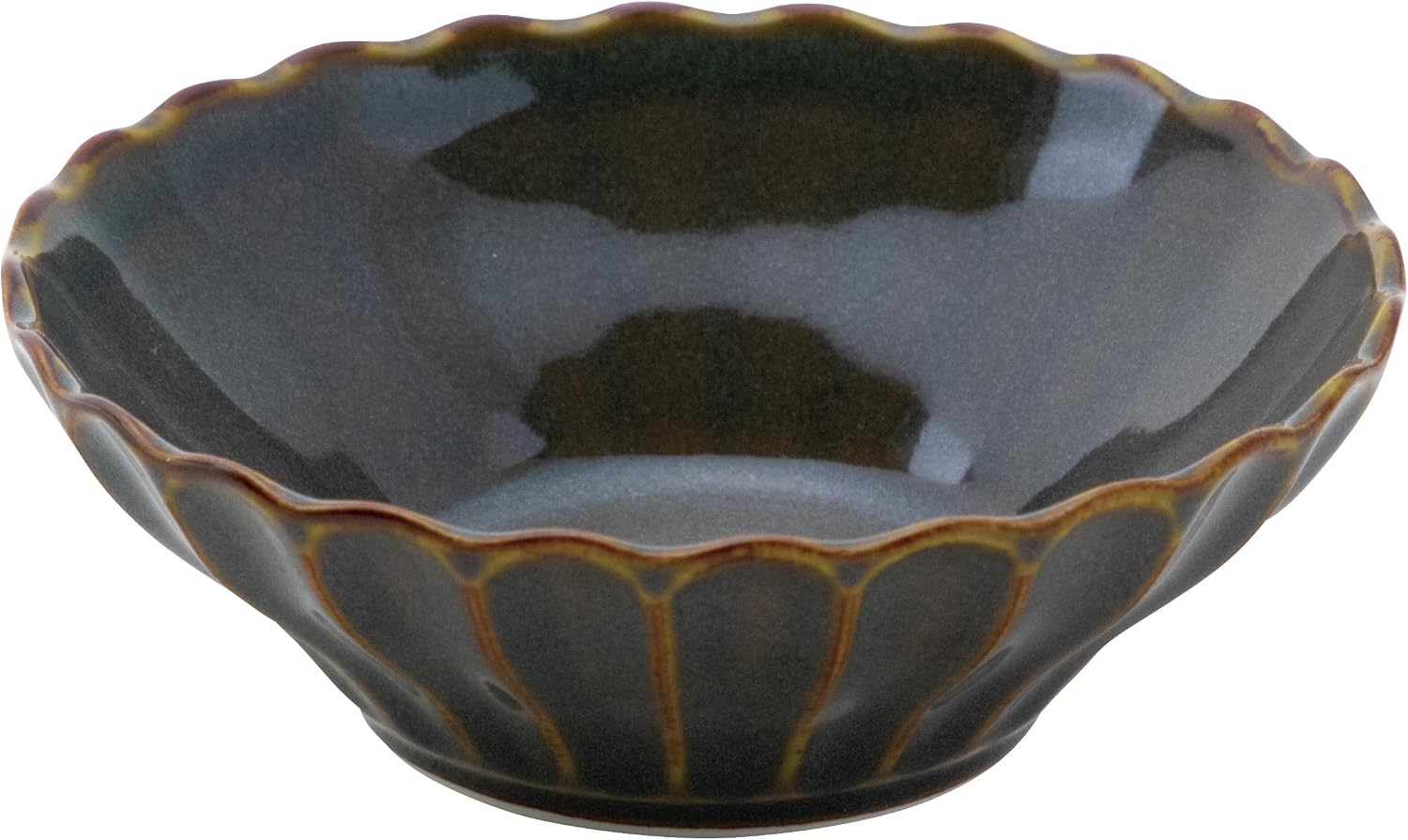 KOYO 56170031 Koyo Ceramic, Gypsophila, 4.9 inches (12.5 cm), Shallow Bowl, Japanese Dish, Mino Ware, Dishwasher Safe, Made in Japan