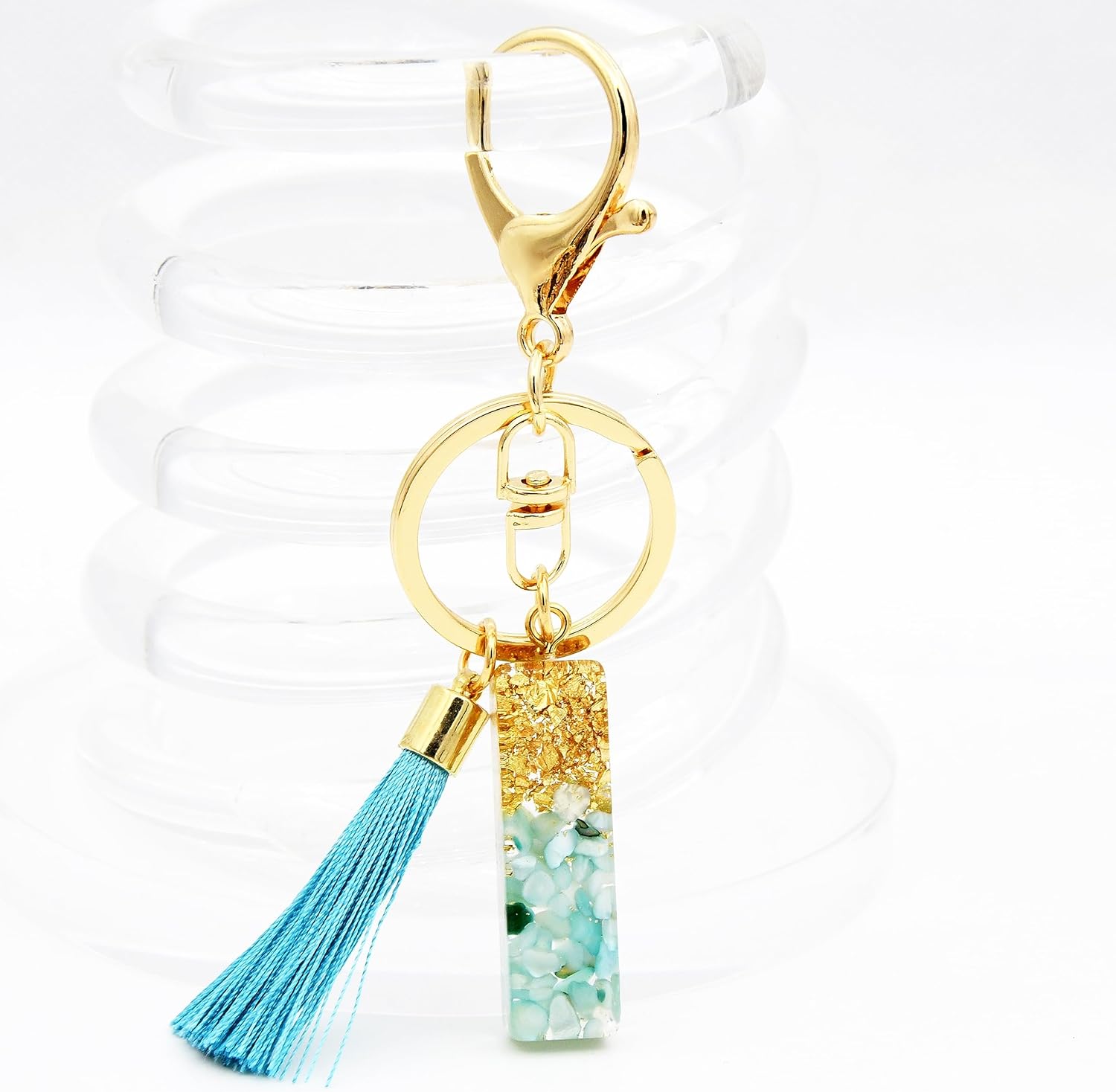 TTYY Alphabet Initial Letter Keychain for Women gift To Little Girls Tassel Butterfly Pendant Key Ring for Backpack - Image 6