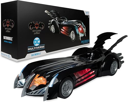Miniatura 7 de McFarlane Toys - DC Multiverse Batmobile (Batman & Robin) Vehículo de 24.5 pulgadas de largo con luces y sonido