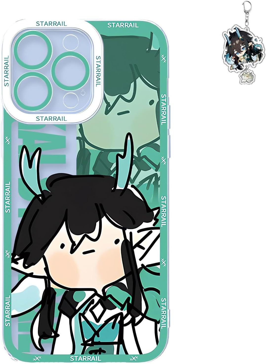 Game Phone Case Anime Imbibitor Lunae Phone Case Multi-Model for 17/16/15/14/13/12/11 Funny Phone Cover Protective Compatible with 17 Pro Max with Free Keychain