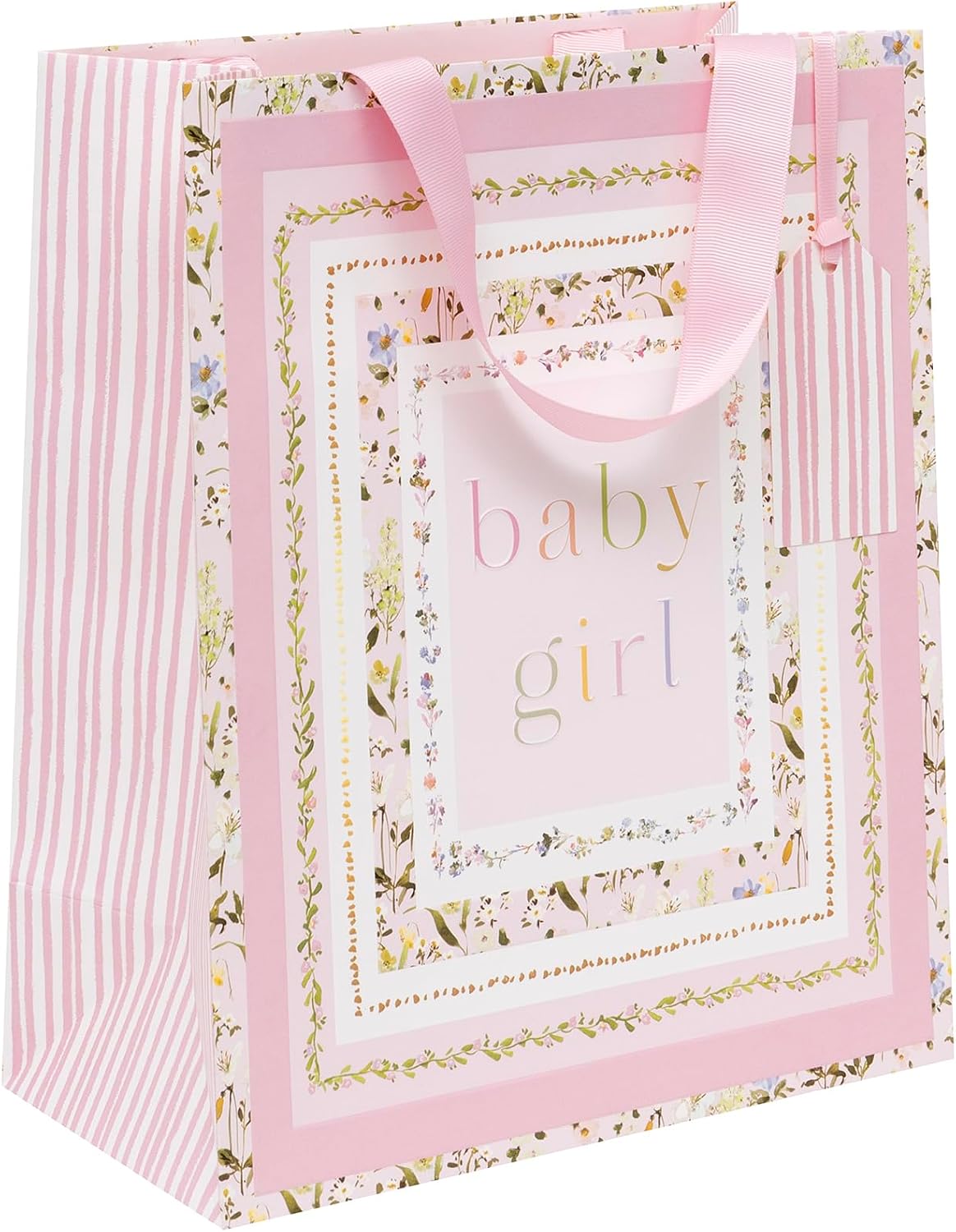 Glick Large Gift Bag - Baby Bloom Girl Design - 260 x 315 x 135mm
