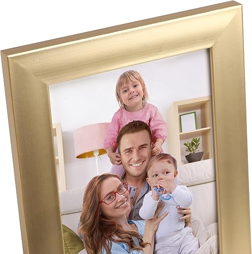 Miniatura 8 de Giftgarden Juego de 12 portarretratos dorados de 4 x 6 pulgadas, multimodernos de 4 x 6 pulgadas, para pared o mesa