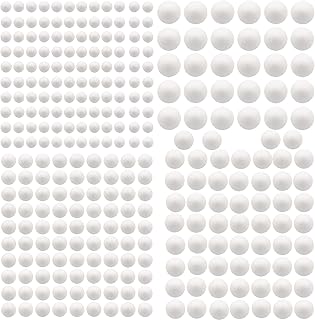Sponsored Ad - 300 Pack Craft Foam Balls, 4 Sizes Including 1-2 Inches, Polystyrene Smooth Round Balls, Foam Balls for Art...