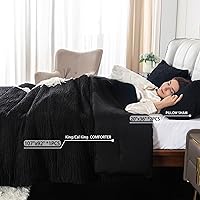 Vista 7 de COTTEBED Juego de edredón reversible de algodón de chenilla, tamaño Queen, edredón de plumón suave y moderno con textura de lujo, ligero para todas