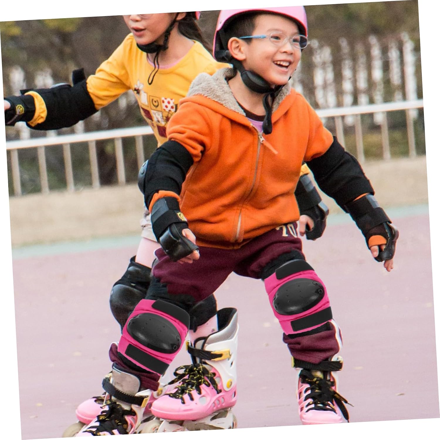 YARNOW 18 Pcs Boys and Girls's Skateboard Safety Kit Padded Elbow Guards Wrist Protectors Kneepads Ventilation Ideal for Sports (s Elbow Pads)
