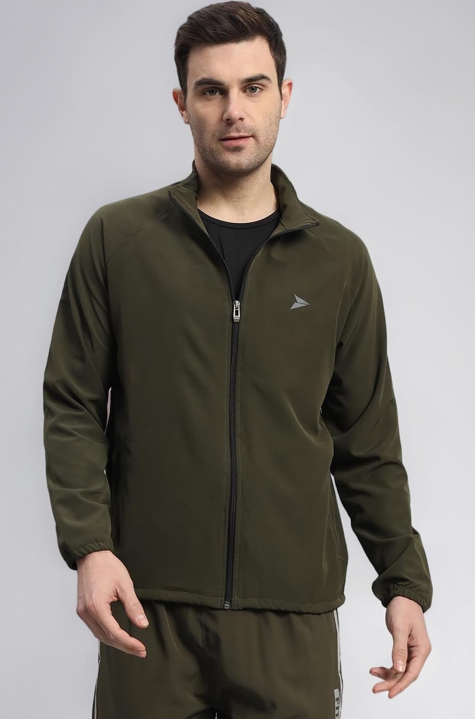 FITINC NS Jacket for Men with Two Closer Zipper Pockets - Sports and Casual Wear