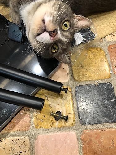 Miniatura 9 de Perchero de doble polo independiente, moderno perchero de metal con 5 ganchos y base de mármol natural, para dormitorio, oficina, pasillo, entrada,