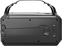 Vista 5 de Kaito Voyager V3 Radio de emergencia AM/FM NOAA Alerta meteorológica de 4 vías con manivela solar receptor de radio con linterna LED y cargador
