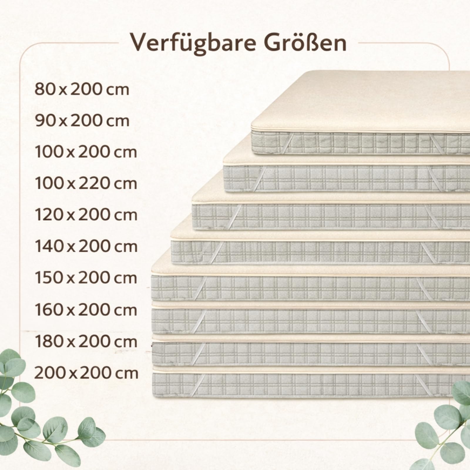 Molton Matratzenauflage mit Eckgummis - 200x200 cm - Moon-clean - 100% Baumwolle - Made in Germany