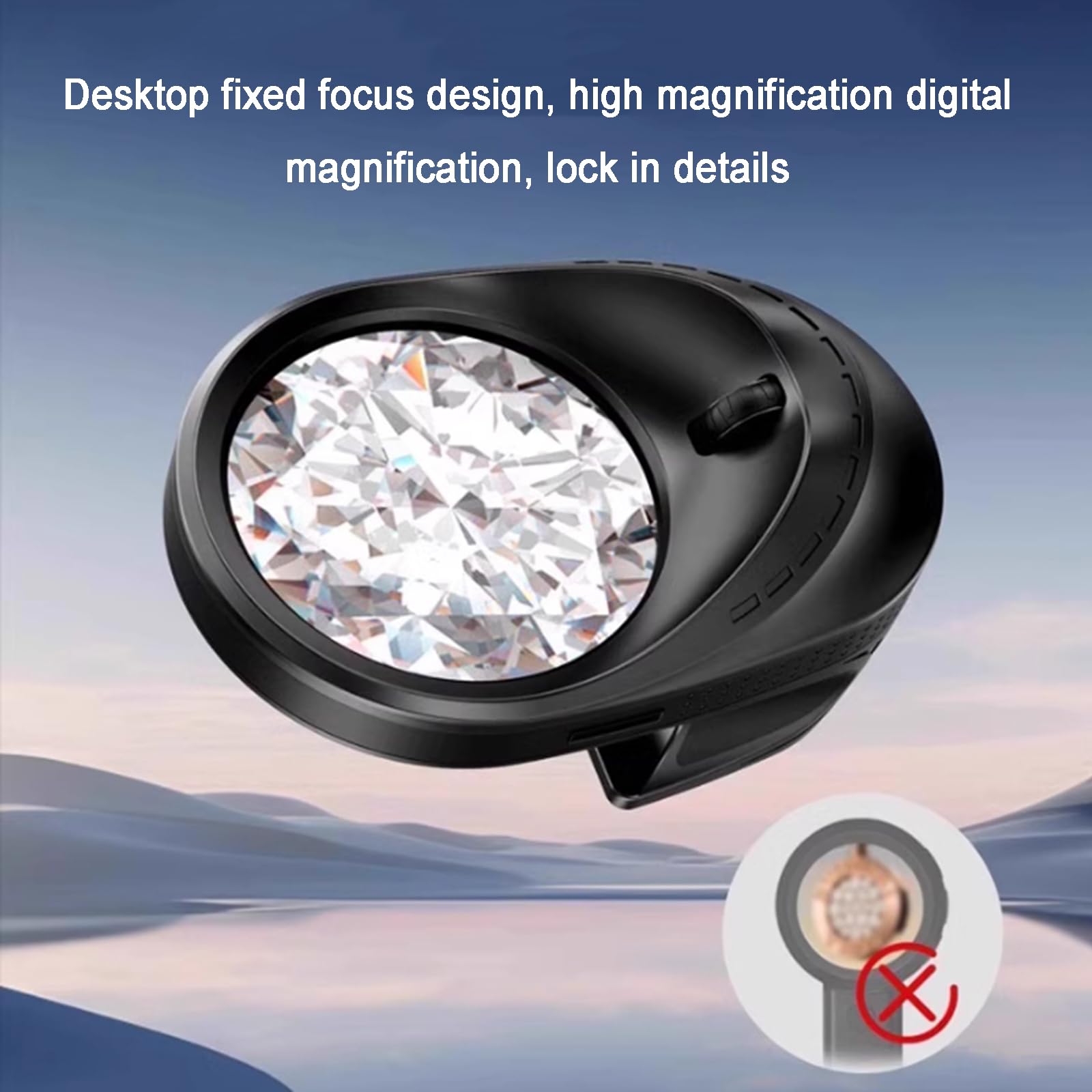 Microscopio Digitale per Monete, Ingrandimento 200x, con Schermo HD da 2,8 Pollici, Illuminazione a LED, Memoria da 32 GB, Supporto per Registrazione Foto/Video, Collegamento al PC