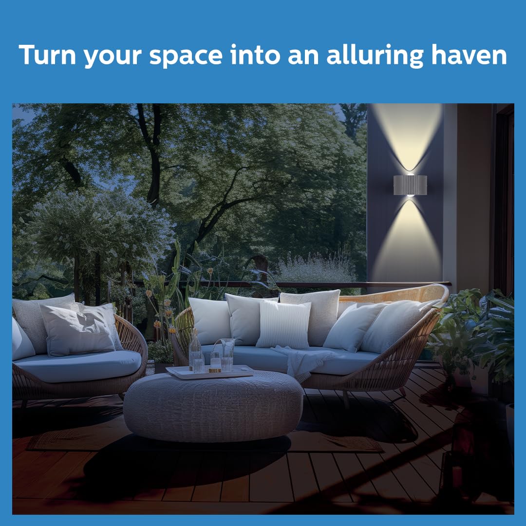 Philips 10W Round Wall Light - Warm White -5