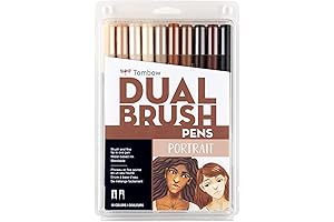 Tombow 56170 Dual Brush Pen Art Markers: Create Lifelike Skin Tones with Ease