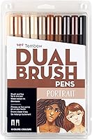 Vista 11 de Tombow 56188 Marcadores artísticos de doble pincel, Galaxy, paquete de 10. Marcadores mezclables, con pincel y punta fina