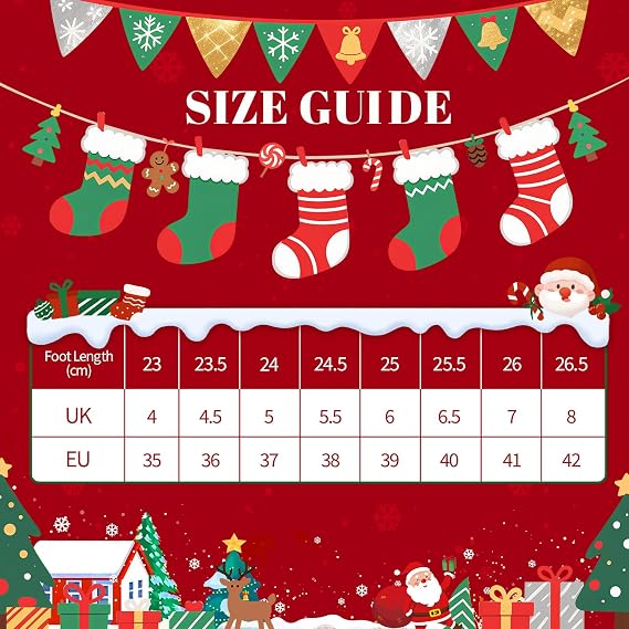 Airabc Funny Cute Socks for Women 5 Pairs Colorful Pattern Christmas Socks | Thick Fluffy Cosy Warm Soft Breathable Christmas Socks for Her Wife Women Gift UK4-8 Home Office School Outdoors