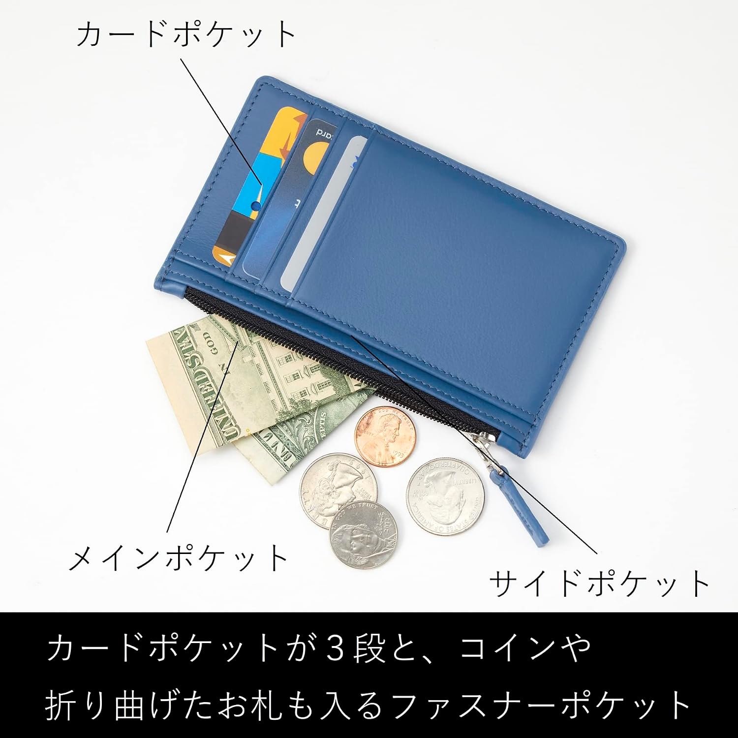 Raymay Fujii Card Case, Tinist Fragment Card Case, Charcoal Gray