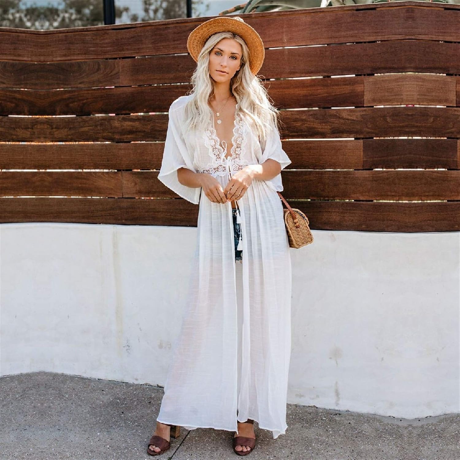 white beach tunic