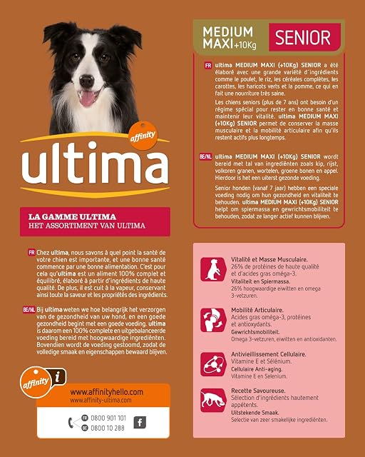 Foto 4 de 6 de Ultima Pienso para Perros Medium-Maxi Senior con Pollo, Frutas y legumbres - 2 kg