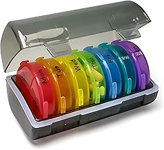 Lancoon Pill Organizers Box Weekly Pill Box 21 Compartments Upgraded Model Waterproof Seven Days Portable Travel Packing Pill Box for Medication/Vitamins/Fish Oils