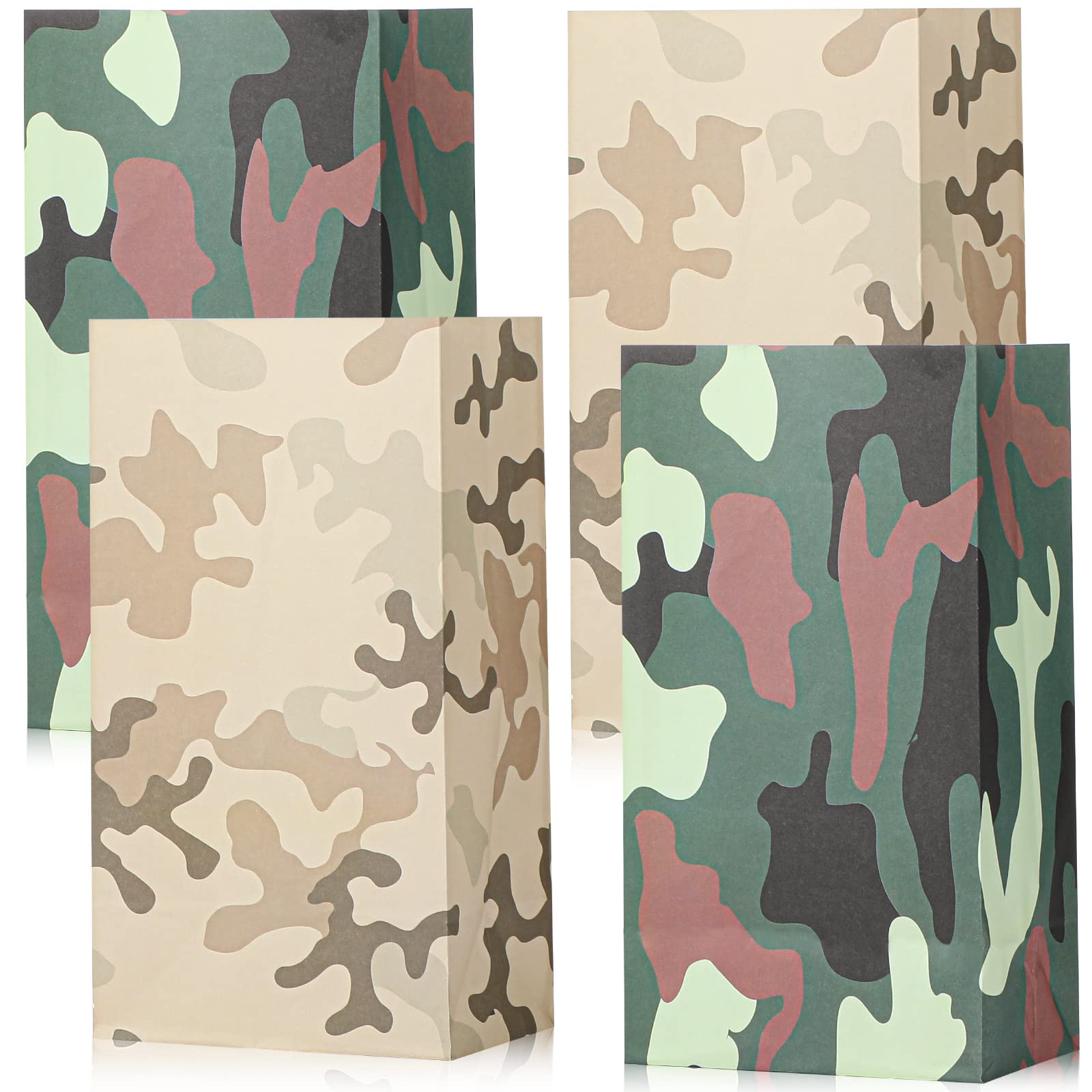 Amazon.com: 30 Pieces Camo Paper Bags Camouflage Gift Bags Camouflage Candy  Favor Bags Camouflage Sports Goodie Present Treat Bags for Camouflage Themed  Party Ideas Boys Kids Decoration Supplies : Toys & Games