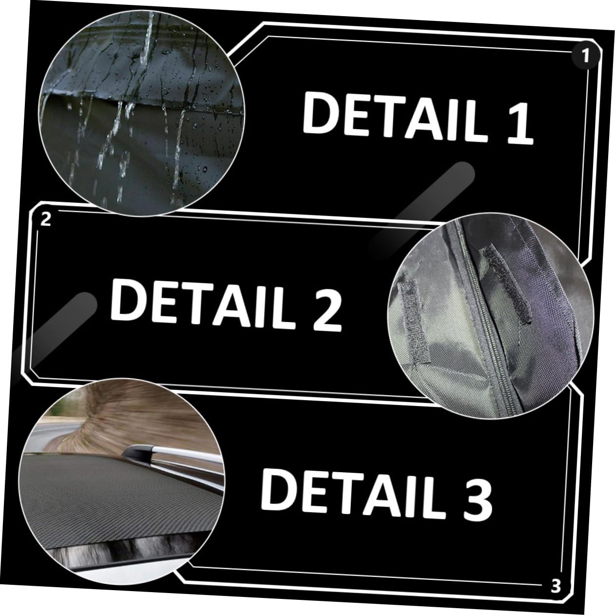 Ciieeo 1Pc Wearable Cargo Carrier Roof Bag Vehicle Luggage Pouch Durable Car Roof Storage Bag for Extra Car Accessories Easy Installation Capacity