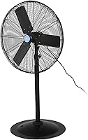 iLiving ILG8P30-72 30-Inch Commercial Pedestal Fan - 7261 CFM Heavy Duty Industrial Floor Fan for Warehouse, Garage, Gym, Black