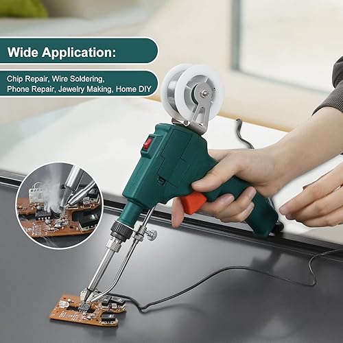 Miniatura 3 de LynTorin Soldering Gun Kit, Electric Welding Gun Tool, Adjustble Temperature Solder Iron Kit for Soldering Circuit Boards, Home DIY