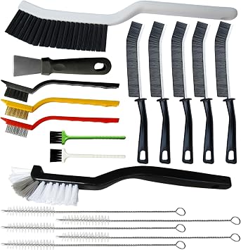 CRAFNEW Crevice Cleaning Brush Set, Cleaning Tools for Tight Spaces,18Pcs